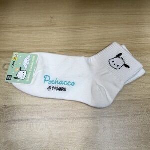 Sanrio Pochacco Crew Socks Women's Kawaii‎ Gift Korea Exclusive White